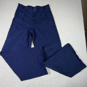 Mica Los Angeles Women 30 Blue Wide Leg High Rise Y2K Boho Comfy Chic Pants